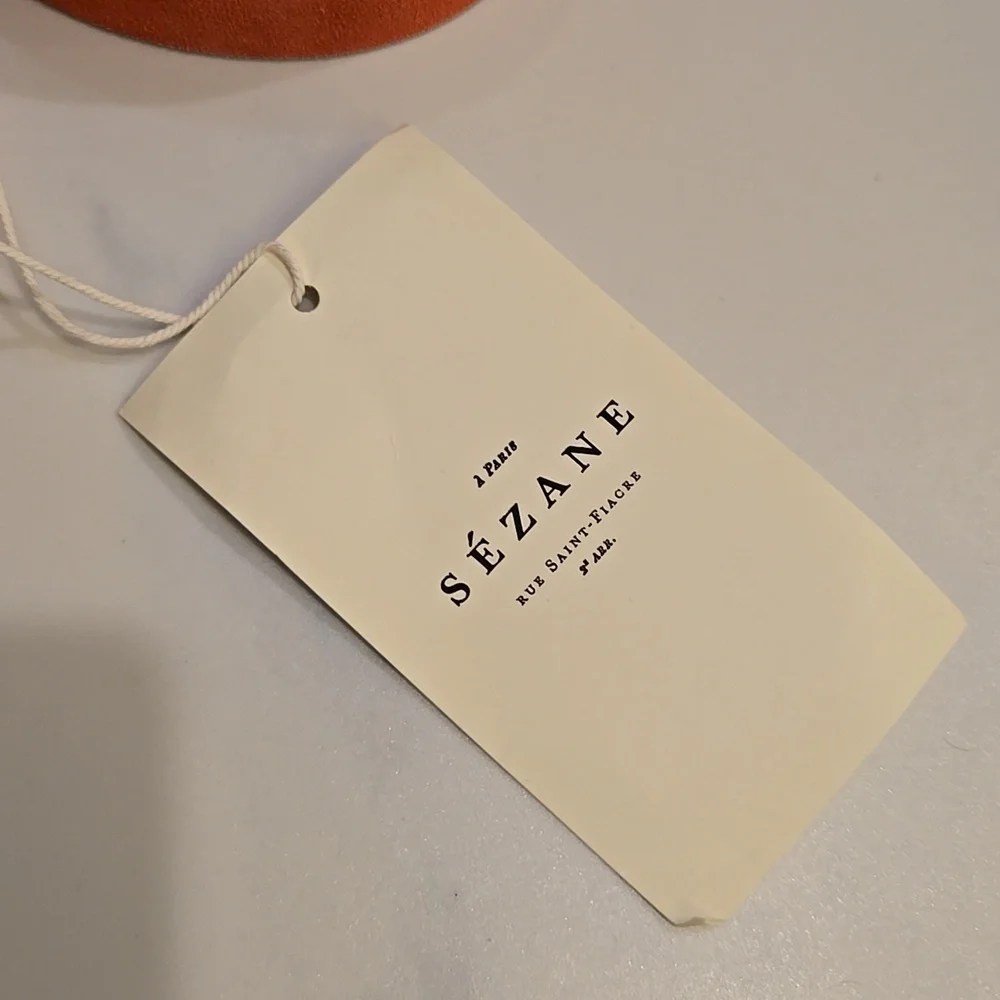 Sezane Artemis Belt, Peach, Size 80, NWT, From Paris, Comes With Floral Clutch - Picture 10 of 17
